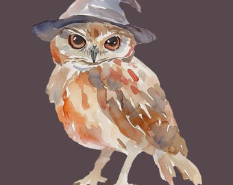 Tovenaarsuil | Halloween-AFDRUKBARE muurkunst | Herfstkunst aan de muur | Schone kunsten | Digitale download | Grillig