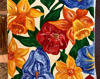 Vintage Bergamo Fabrics' "Noa Noa" fabric by Lorenzo Rubelli, designer memo