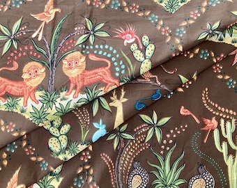 Vintage Brunschwig and Fils "Maria Dolores Cotton Print " designer fabric