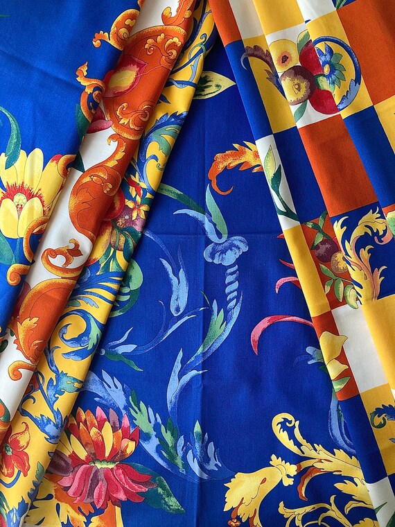 Vintage JAB Fabrics Lot of 3 Fabulous Coordinated Samples. Etsy