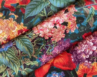 Vintage Brunschwig & Fils documentary design fabric, 1983, from the collection of Mousee des Arts Decoratifs, Paris