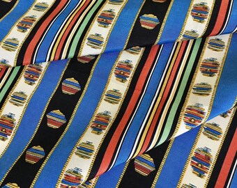 Lot of 2 Brunschwig & Fils Designer Samples of the Spectacular Rayure Cachemire Fabric