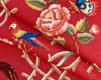 Vintage Brunschwig and Fils "Serenta" fabric designer fabric would make a beautiful window valance
