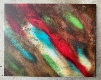 Untitled. 8x10” Abstract Painting on canvas board