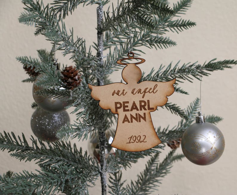 Custom Angel Name Ornament | Etsy