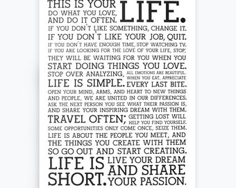 Holstee Manifesto Poster (12x16)