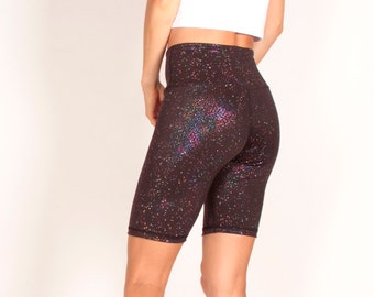 Black sequin biker shorts new arrivals