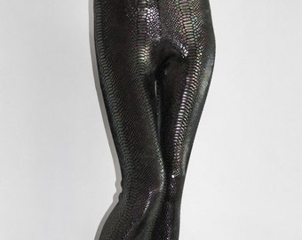 Black Shiny Wet Look Catsuit Jumpsuit Bodysuit Unitard Nylon Spandex Lame Oil