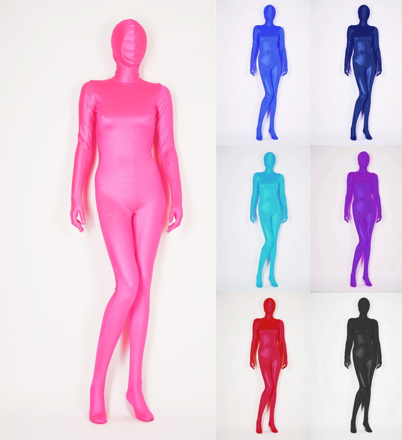 Zentai See-thru Leopard Mesh Full Body Face Cover With Gloves & Feet ...