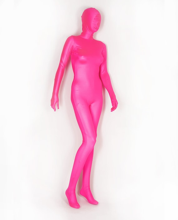 Zentai Full Body Face Cover With Gloves & Feet Spandex
