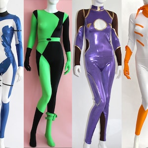 Op maat gemaakte kostuums van foto's voor cosplay Comic Con Halloween Cartoon X-Men-personages Spandex bodysuits Capes Catsuits Panty's