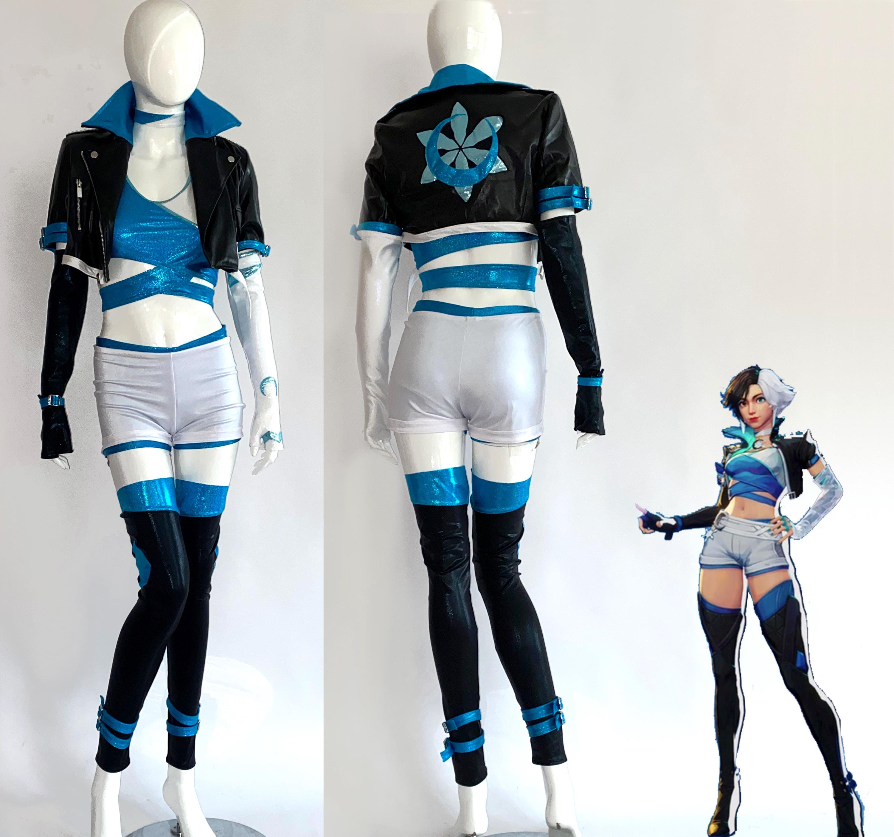 救急戦隊ゴーゴーファイブ ゴーブルー ボディスーツ コスプレ衣装 Amazon.co.jp: Miccostumes 女性 コスチューム アニメ コスプレ 衣装