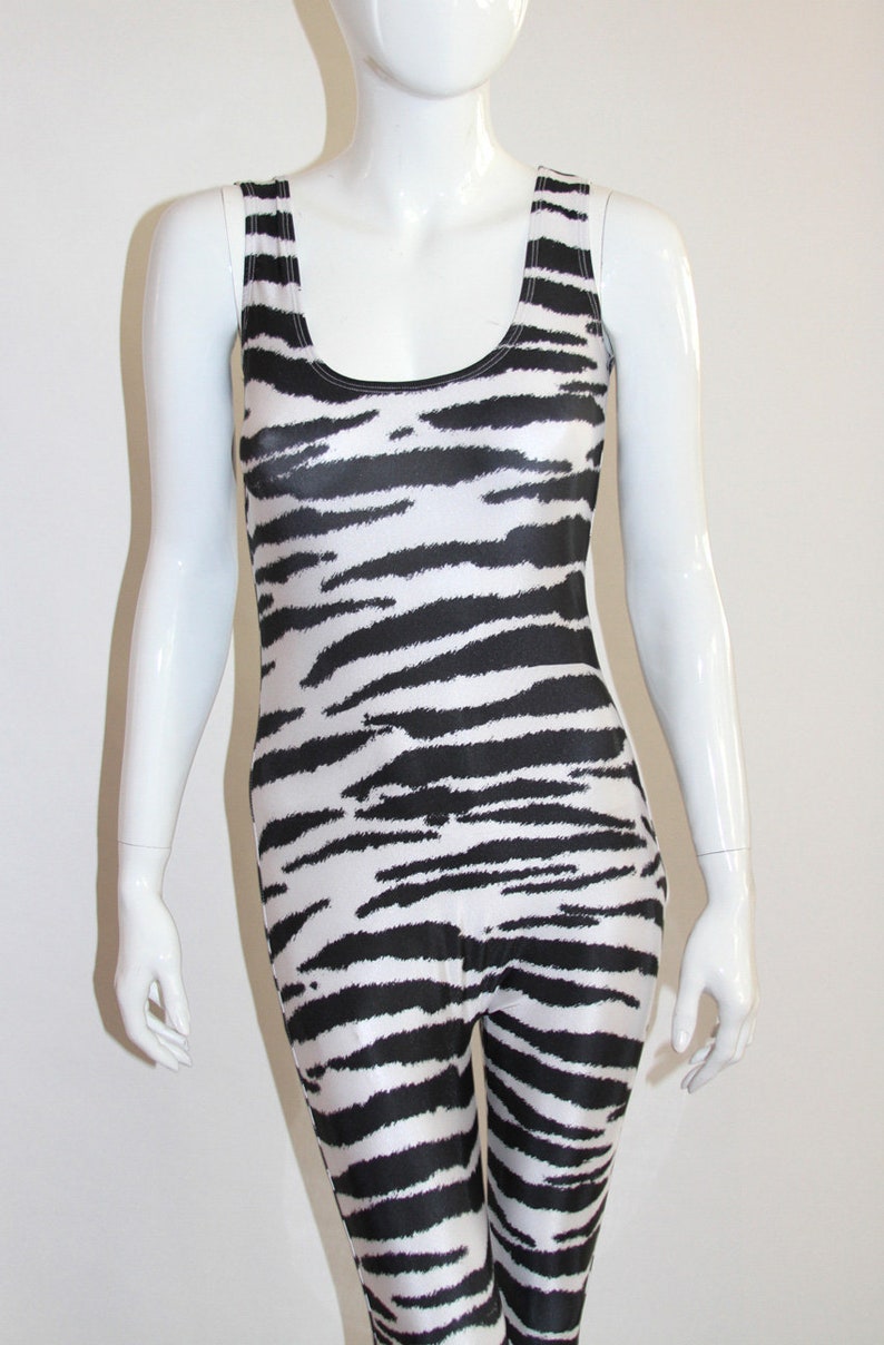 zebra print jumpsuit