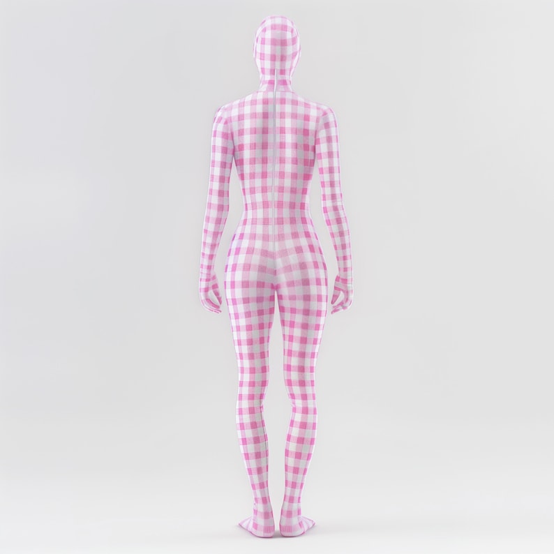 Zentai Full Body Face Cover With Gloves & Feet Spandex Catsuit Custom ...