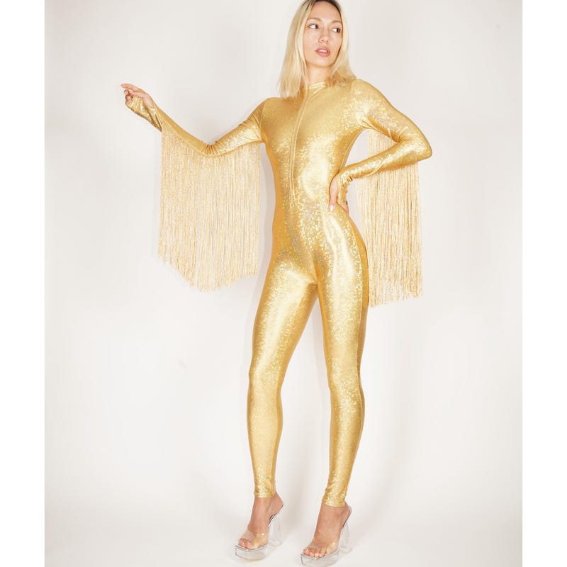 Yellow Halter Silk Jumpsuit