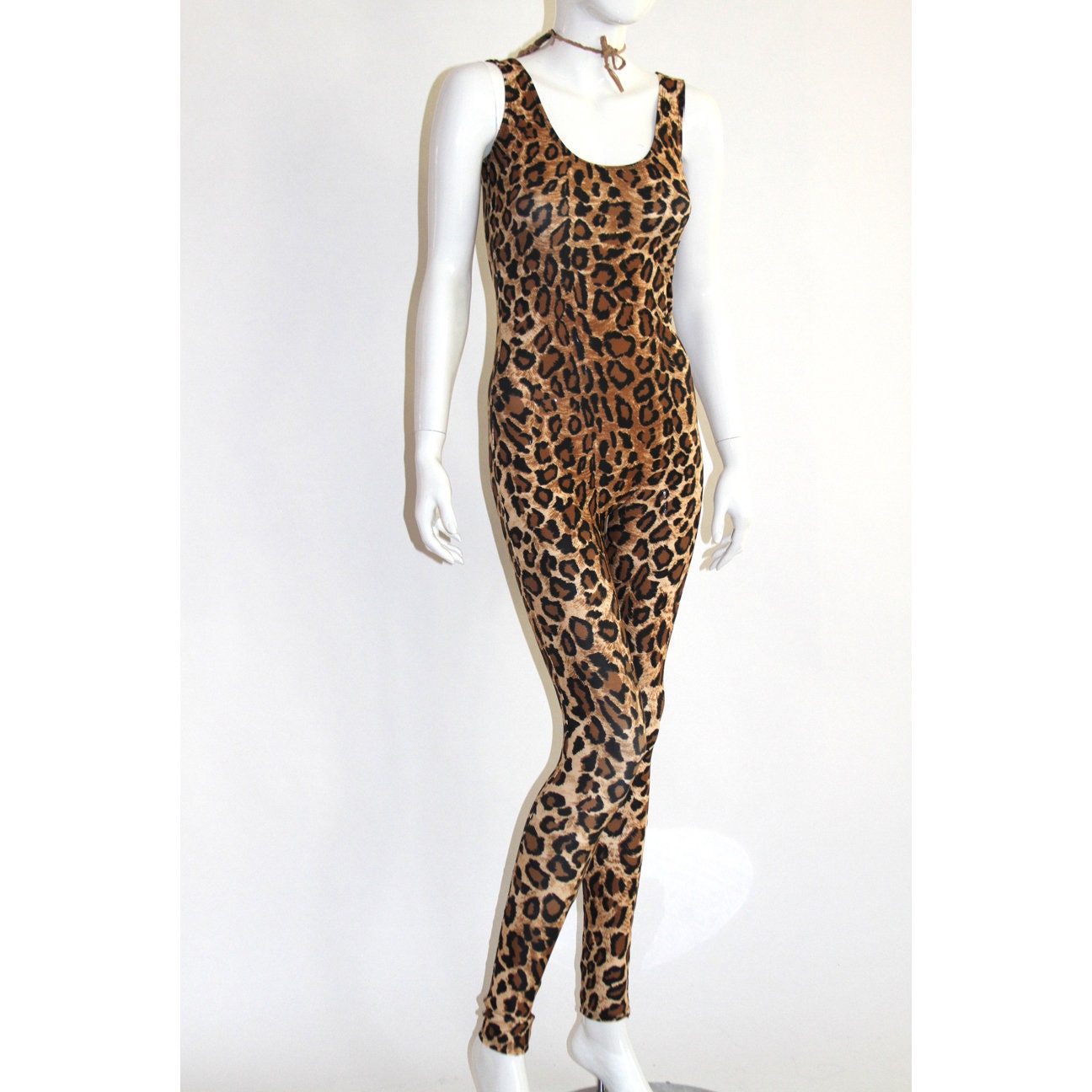 Leopard Catsuit Spandex Jumpsuit Dance Unitard Bodysuit Full | Etsy