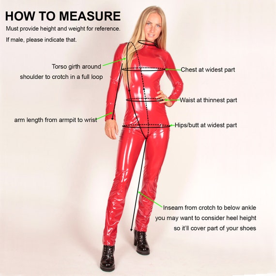 Britney Inspired Red Stretch Vinyl PU Catsuit Oops I Did It Again