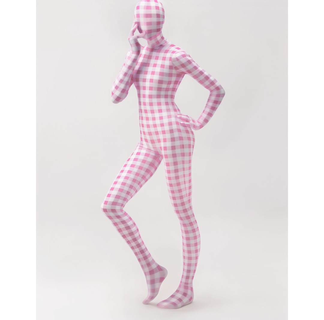 Zentai Full Body Face Cover With Gloves & Feet Spandex Catsuit Custom ...
