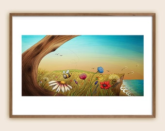 Art Print: "The Earth Laughs in Flowers"