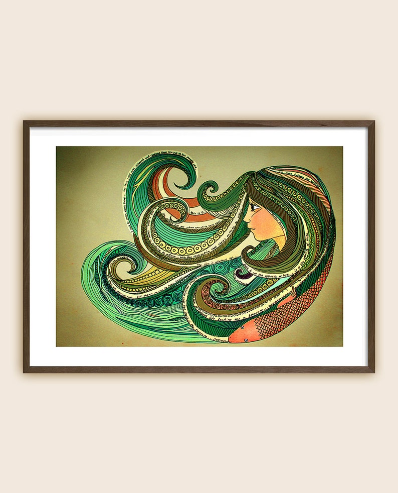 Surf Art Print Beach Art Ocean Art Sea Art Etsy