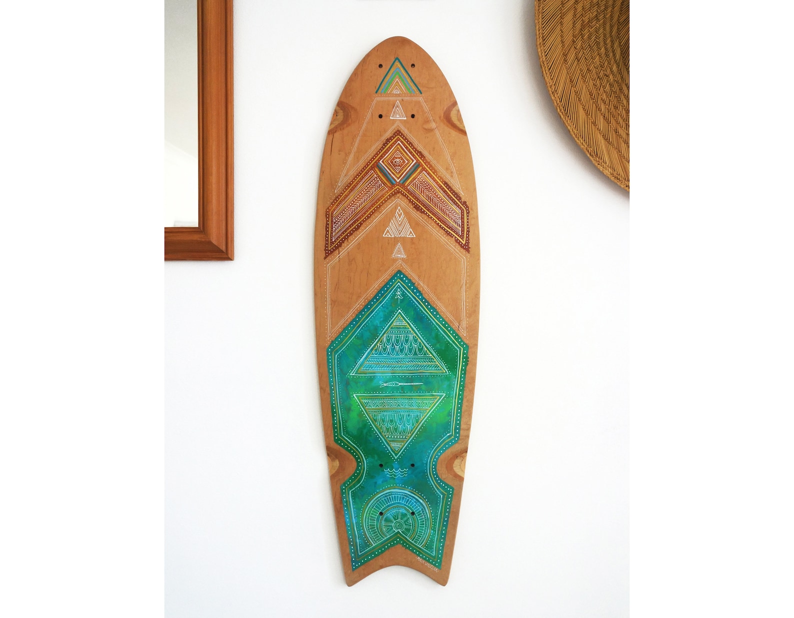 Custom Handpainted Skateboard/mini Cruiser/longboard Deck Etsy