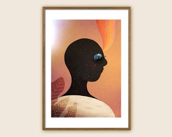 Art print: "The Overview Effect"