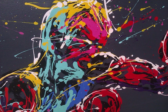 大学教師による手描きのオリジナル抽象表現主義絵画 29 点、油絵