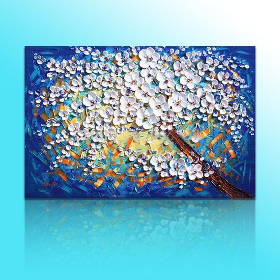 Handpainted Wall Art Picture Living Room Bedroom Decor Etsy