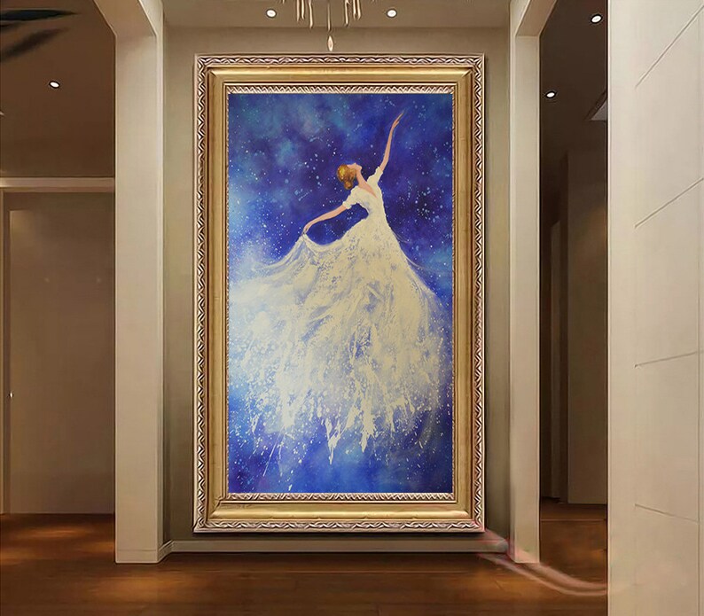 Große handbemalte Wohnkultur Wand Kunst Bild für ...