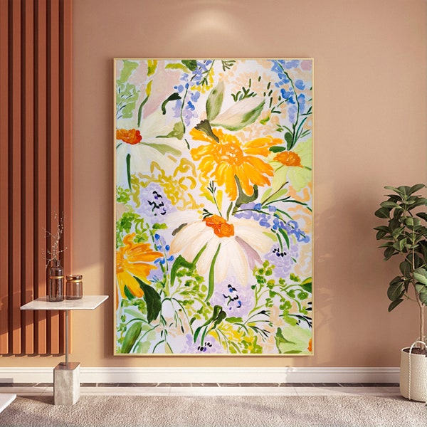 Flower Oil Painting - Etsy