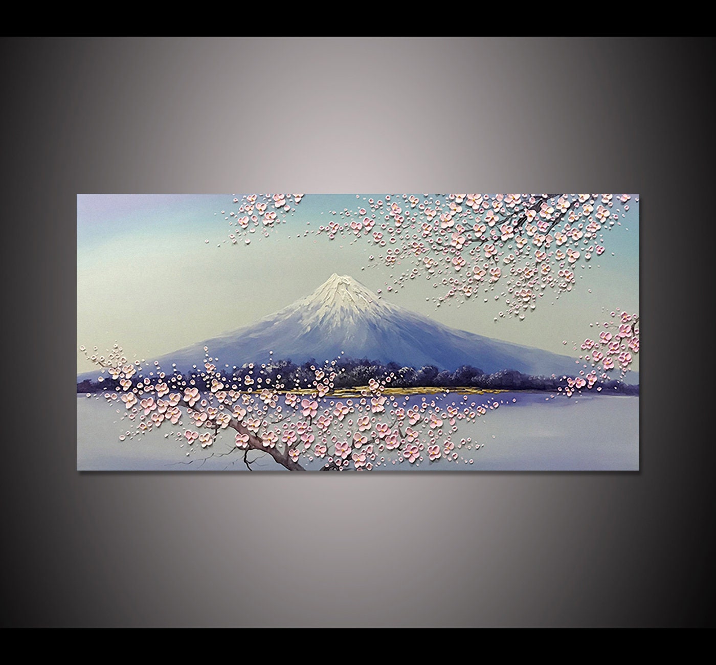 Mt fuji oil painting - Etsy 日本