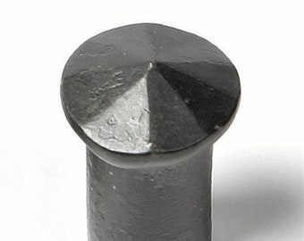 Cabinet Pull Knob Small rustic Drawer pull Wrought Iron Cupboard Handle, Farmhouse Kitchen Door Blacksmith Hand Forged Furniture Hardware