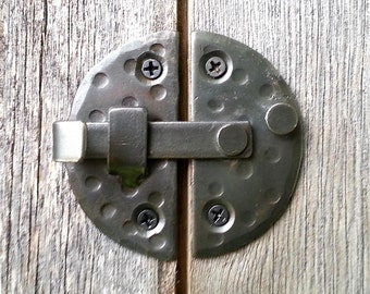 Slide Bolt Door Latch Hand Forged Cabinet Catch Barn Gate Etsy
