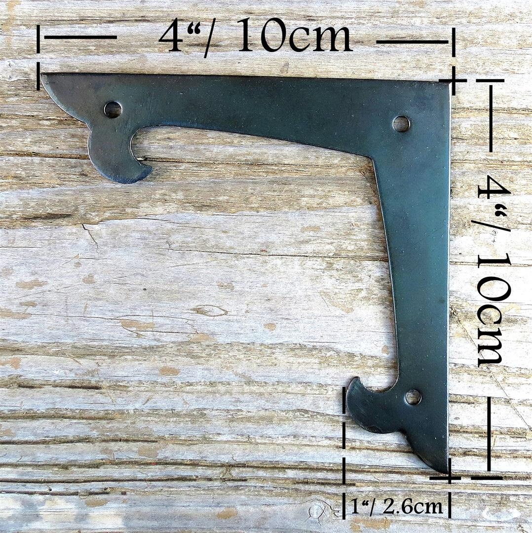 2 Decor 4 Flat Corner Plates Door Picture Frame Brace Etsy