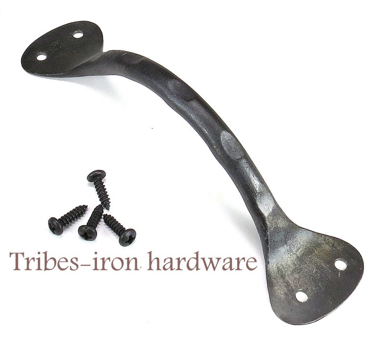 Cabinet Handles Hand Forged Wrought Iron Blacksmith Kitchen