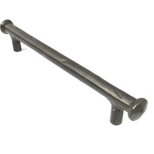 Hand Forged 8&quot; Cabinet Pull Handle, 160mm ROUND Wrought Iron, Farmhouse Kitchen Door Antique Cupboard Drawer Metal Hardware Chest & Wardrobe