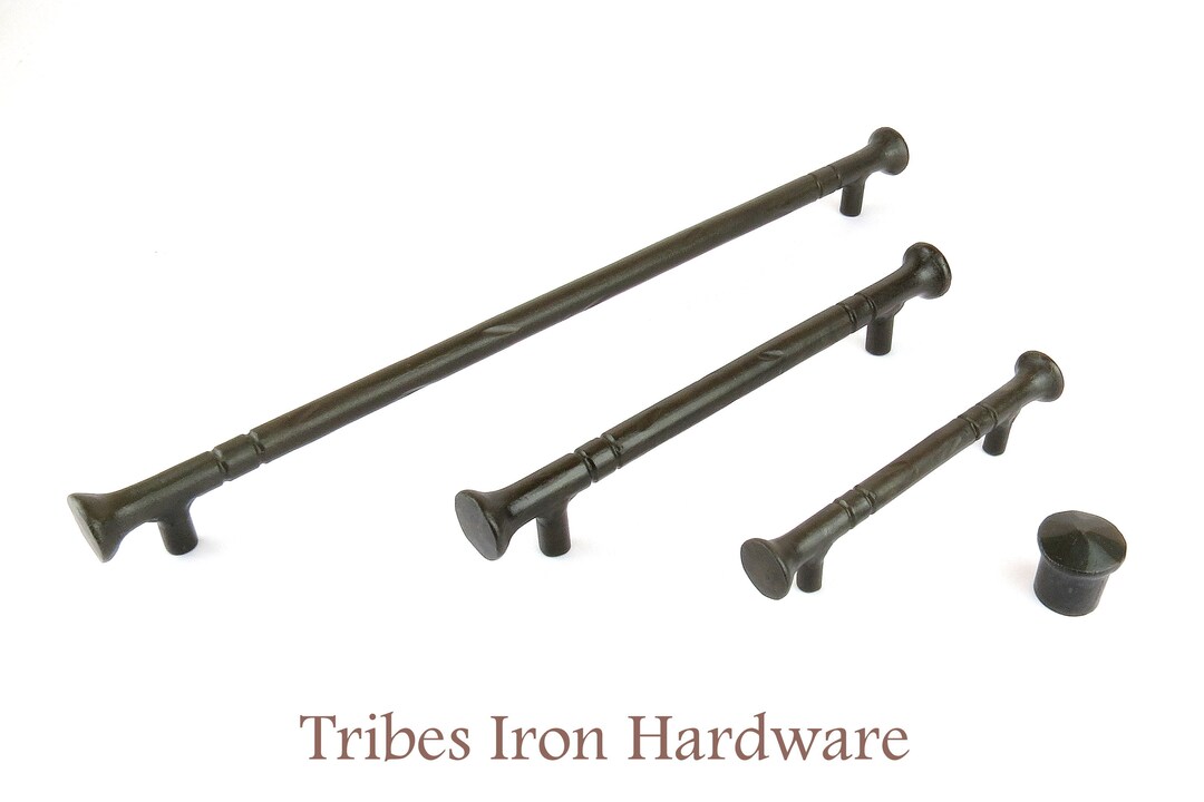 Poignée D'armoire Forgée à La Main, Bouton De Tiroir De Placard De Cuisine De Ferme Moderne CARRÉ En Fer Forgé, 7 Tailles De Poignées De Porte Rustiques Martelées