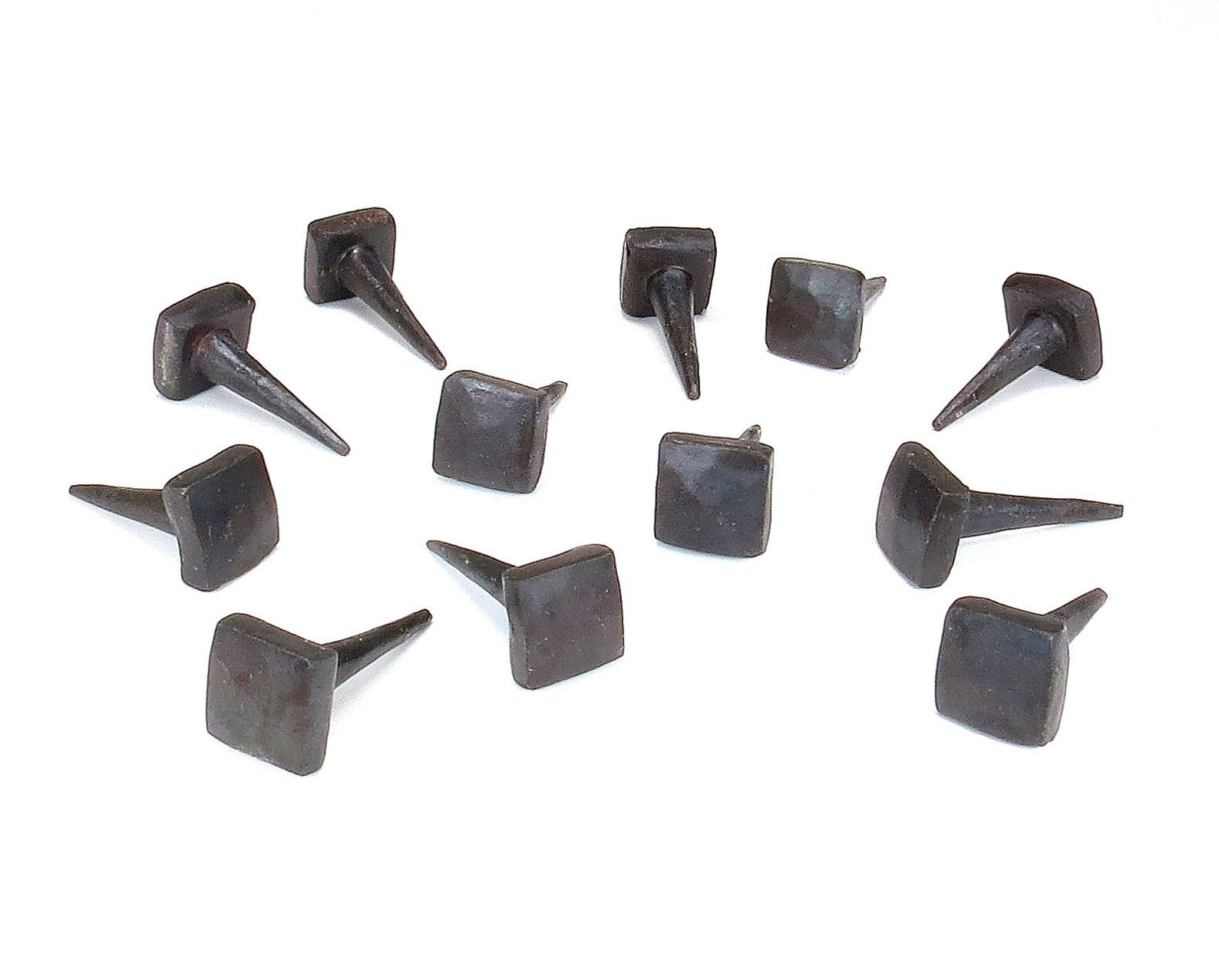 20 Square Head Nails Lot of Small Decor Wrought Iron Clavos Etsy