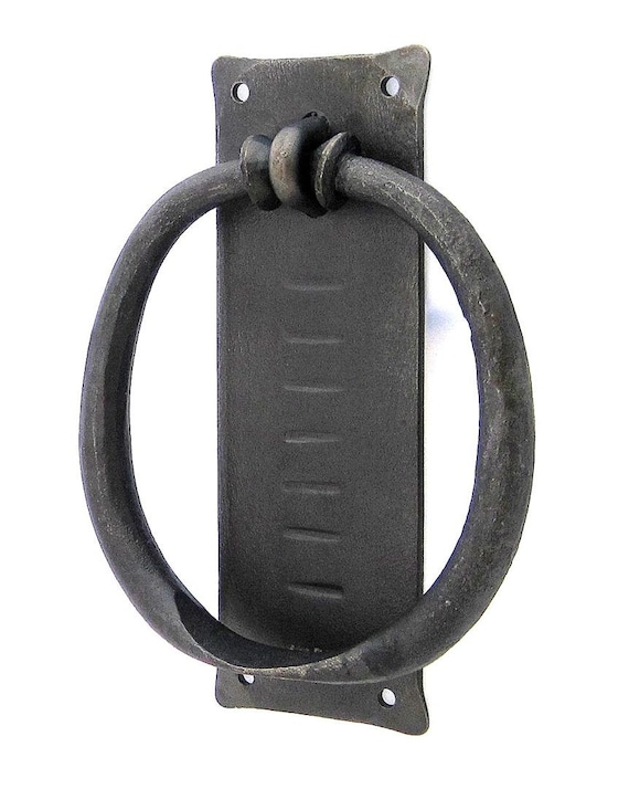 Hand Door knocker Wrought Iron Blacksmith Country home Etsy