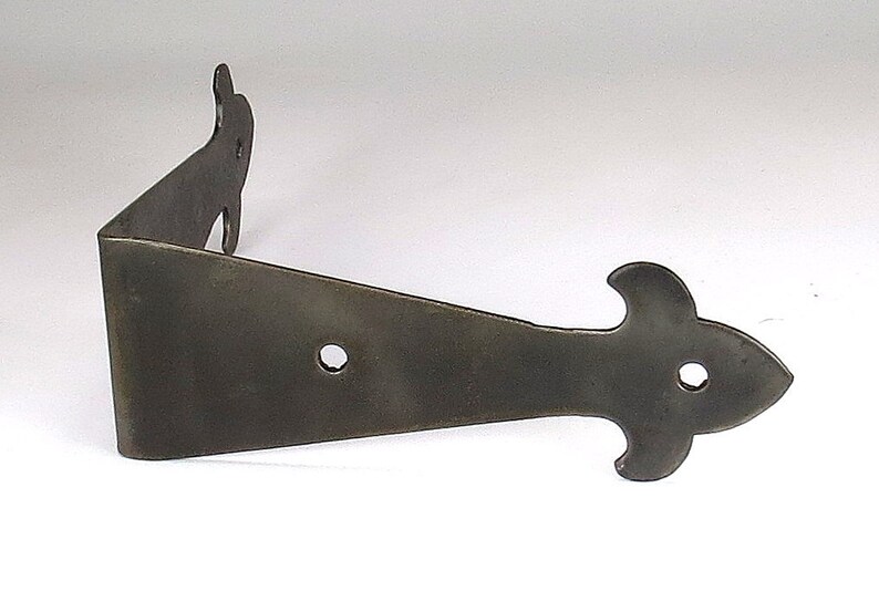 2 Decor Corner Braces Small Wrought Iron Angle Plates Etsy