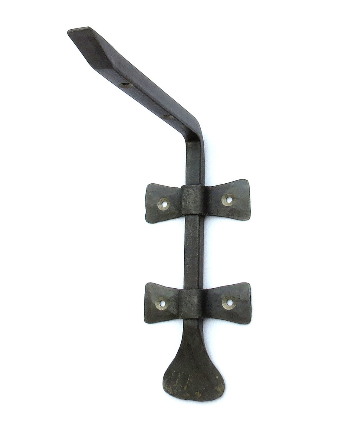 Pair Of Hand Forged Iron Shelf Brackets – 6.8" Farmhouse Style, Holds 30kg, For Books & Decor