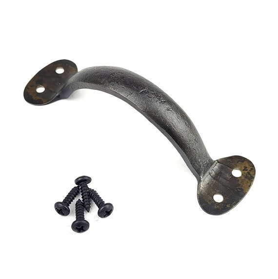 Wrought Iron Pull Knob Farmhouse Kitchen Cabinet Drawer Cupboard Door Handmade