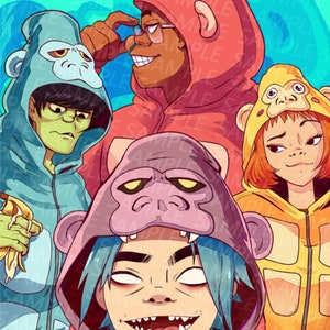 Fanart Gorillaz Poster