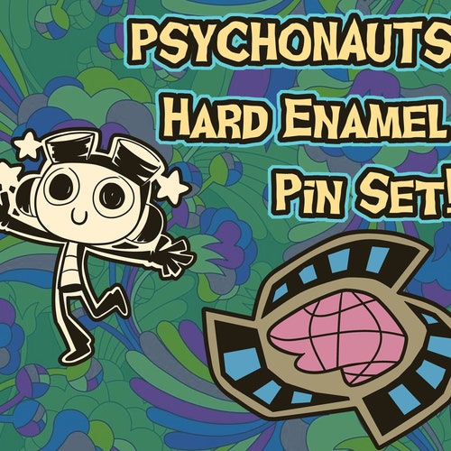 Psychonauts Inspired Hard Enamel Pin Set Etsy