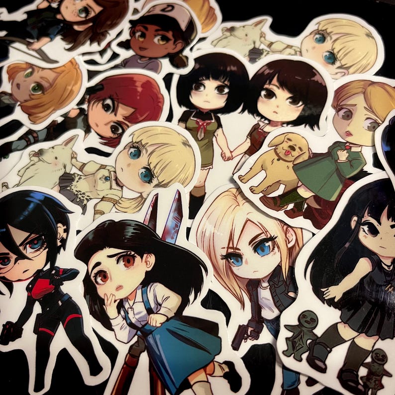 Survival Horror Girls Sticker Collection image 1