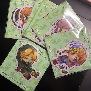 Tunic Sticker Legends of the Ages LOZ Fanmade Sticker Set - Etsy