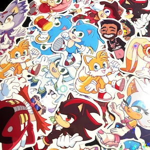 Adesivos Chibi do Sonic & Friends