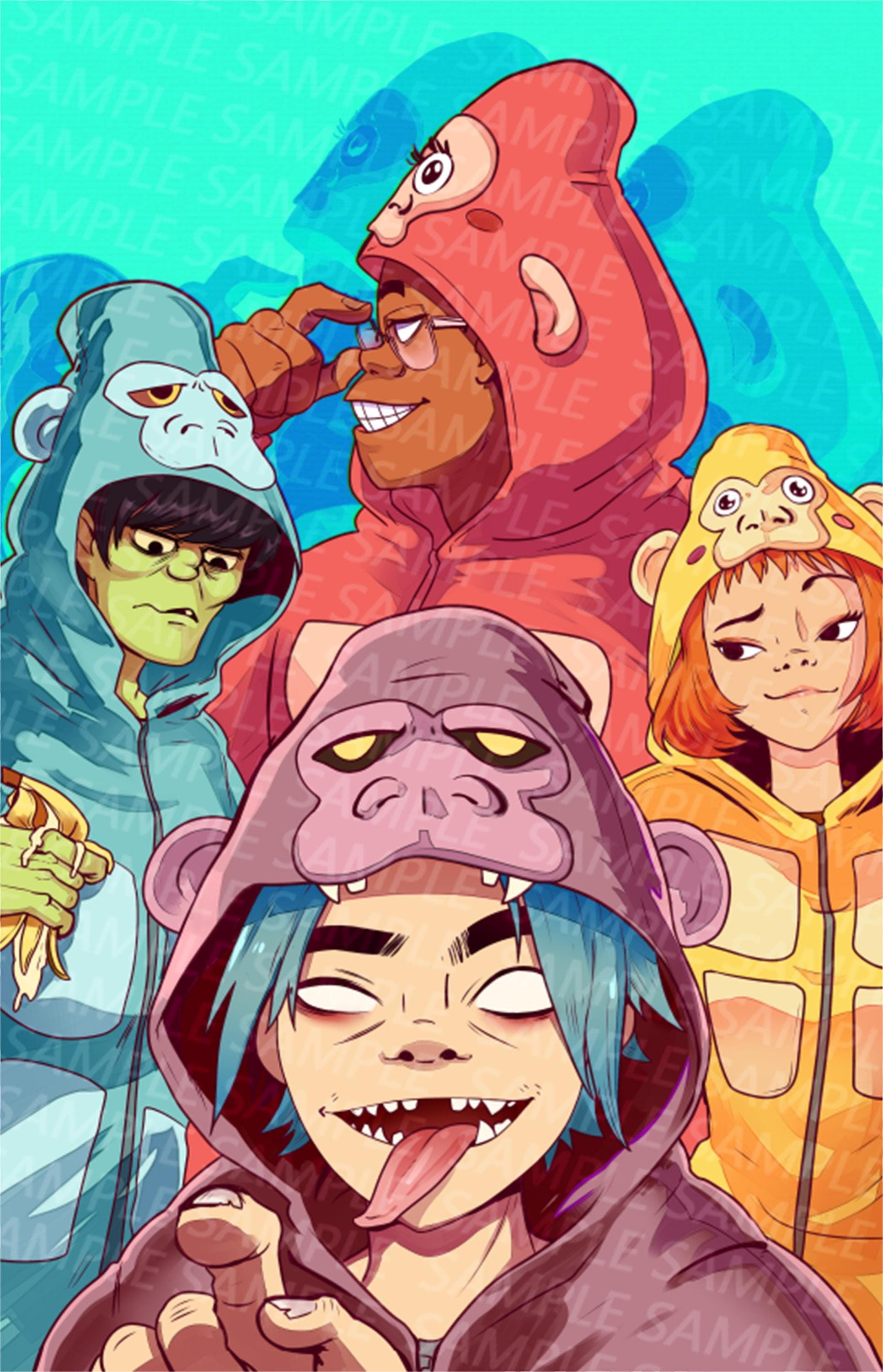 Fanart Gorillaz Poster - Etsy