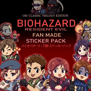 BIOHAZARD Clássico OK! Pacote de adesivos! バイオハザード・了解！ステッカーパック