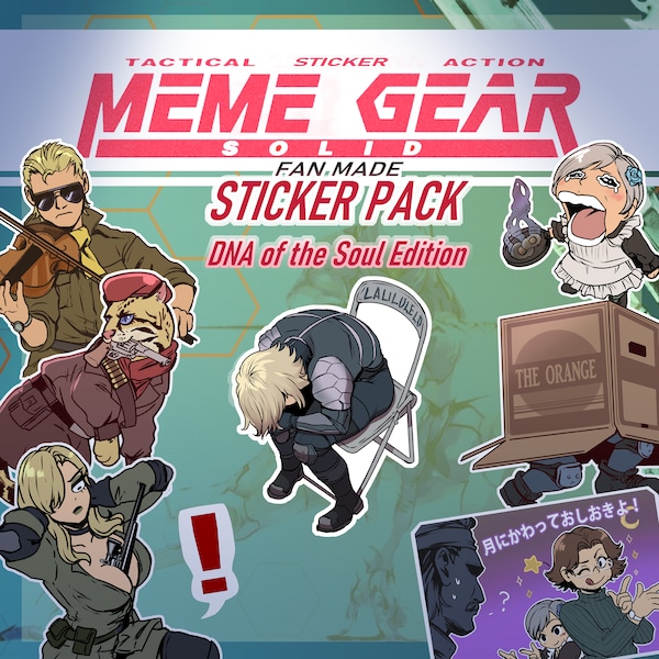 Metal Gear Meme Sticker Pack! DNA of the Soul Edition